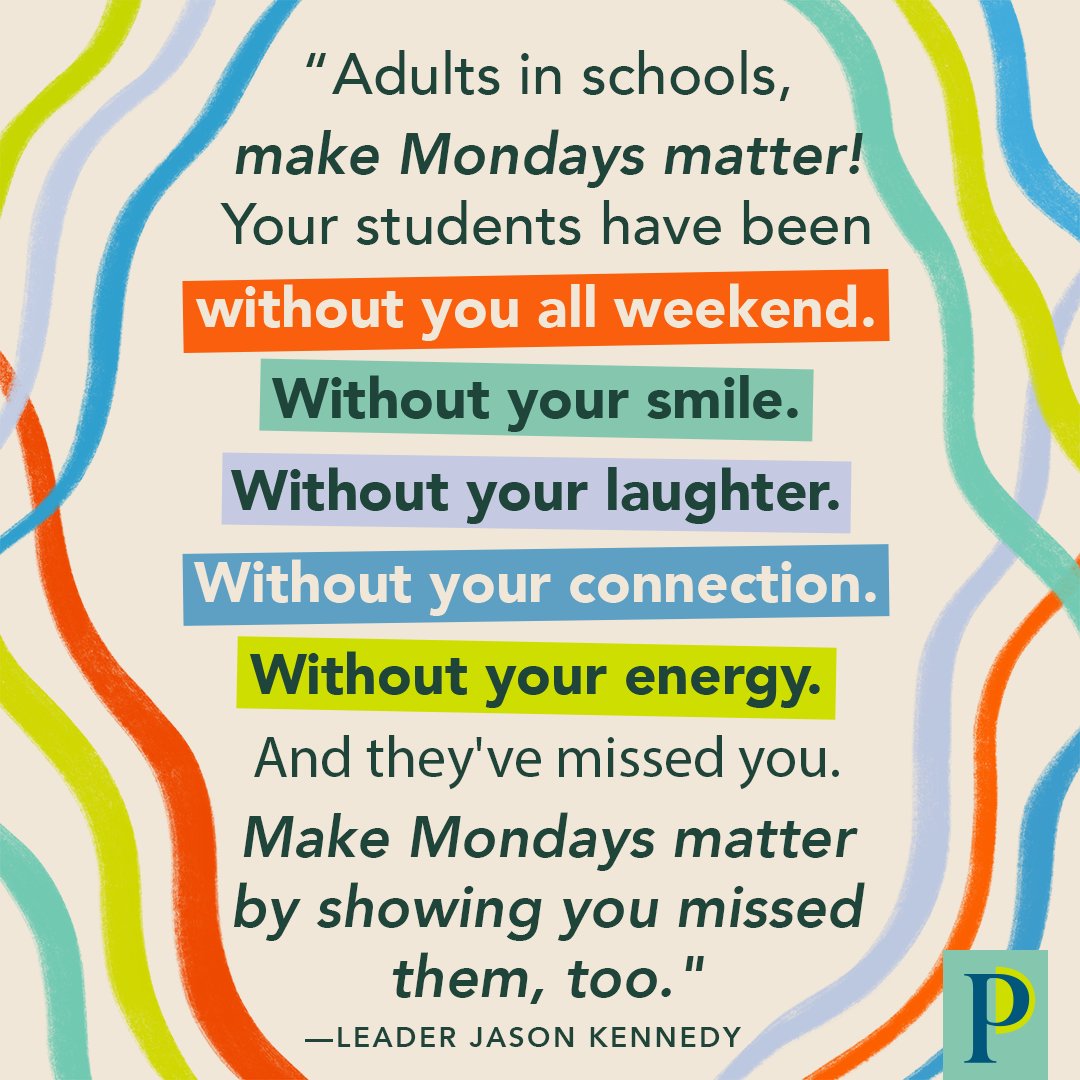 Principal Project (@principalproj) on Twitter photo Every Monday morning is a new start. 🔆 🔆 🔆
(Inspiration via leader <a href="/letsquitteachin/">Jason Kennedy | Stop Teaching & Design Learning!</a>) Every Monday morning is a new start. 🔆 🔆 🔆
(Inspiration via leader <a href="/letsquitteachin/">Jason Kennedy | Stop Teaching & Design Learning!</a>)