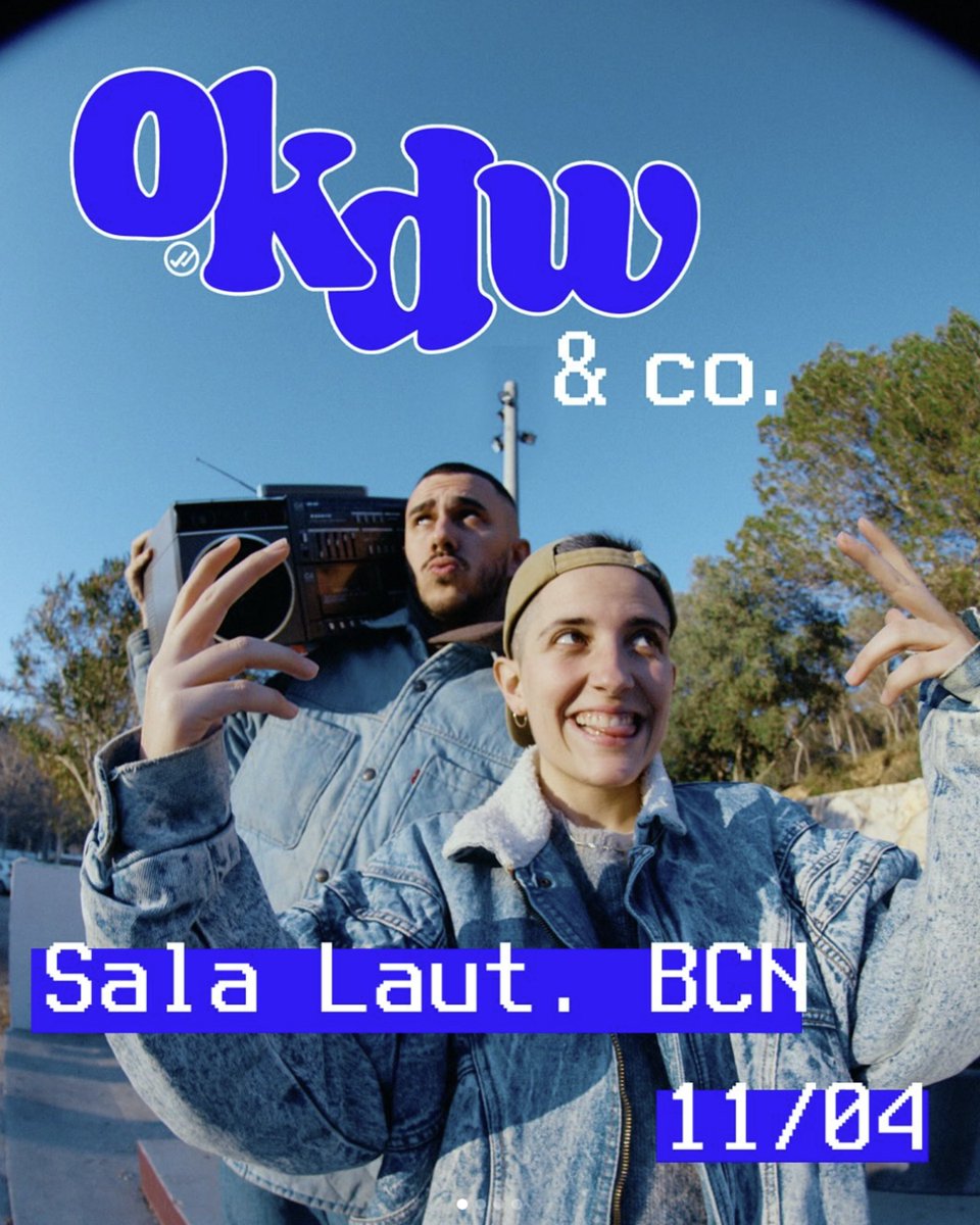 SAVE THE DATE 🪩
Divendres 11 d'abril ens veiem a la <a href="/LAUTbarcelona/">LAUT</a>  amb #OKDW, dins del #FestivalEmpremtes!

Hi haurà col·labos i moooooltes novetats. Veniuuuuu 💙

📍 21h Sala LAUT 
🎟️ Entrades bit.ly/4bYTHGL

📸 <a href="/fedeserramalera/">Fede</a>