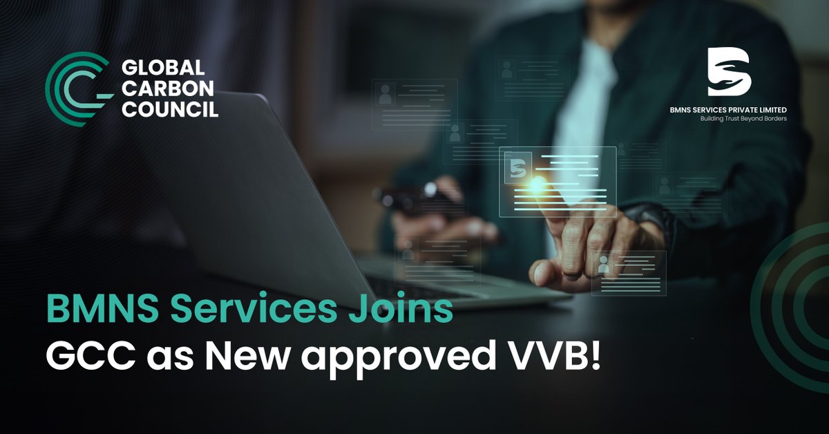 📢 BMNS Services Joins GCC as New approved VVB! Their role in verifying emission reduction projects strengthens integrity &amp; transparency in #CarbonMarkets. 

🔗Read more: globalcarboncouncil.com/bmns-services-…