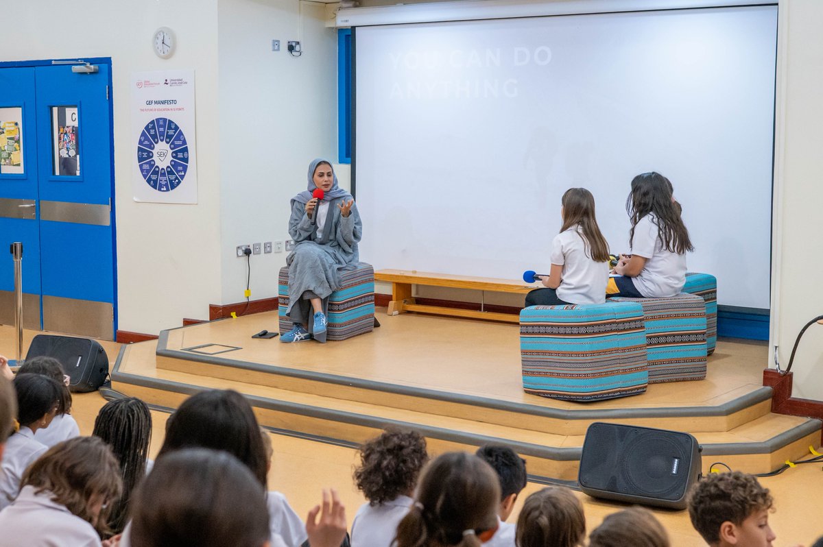 sekqatar's tweet image. Another exciting day @sekqatar! We hosted Qatari mountaineer Sheikha Asma Al Thani @atalthani, invited by our Health & Wellbeing #PYPX students & their mentor. 🏔️💪
She shared her journey of resilience, risk-taking & perseverance—key #IBLearner traits. A true inspiration! 🌍✨