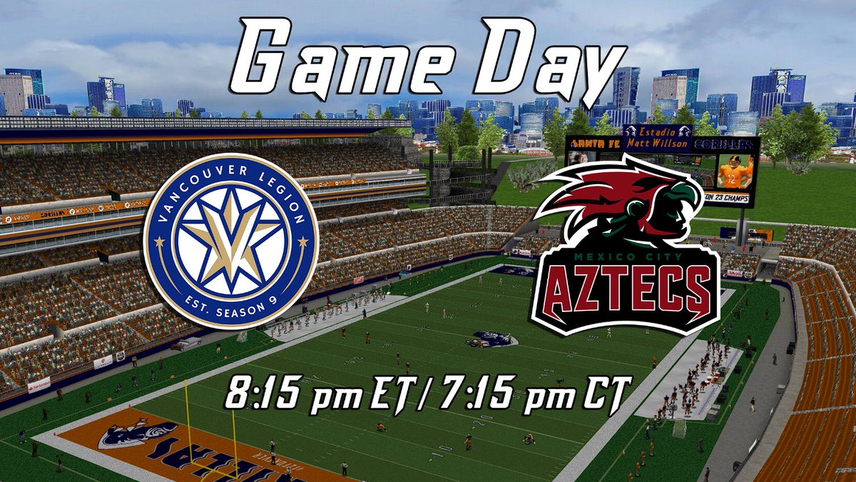 Mexico City Aztecs (@sflaztecs) on Twitter photo Mexico City is ready to take on the international clash between the Canadian Vancouver Legion in Mexico City!
<a href="/simulationfl/">Simulation Football League</a> @vancouverlegion #AztecEmpire Mexico City is ready to take on the international clash between the Canadian Vancouver Legion in Mexico City!
<a href="/simulationfl/">Simulation Football League</a> @vancouverlegion #AztecEmpire