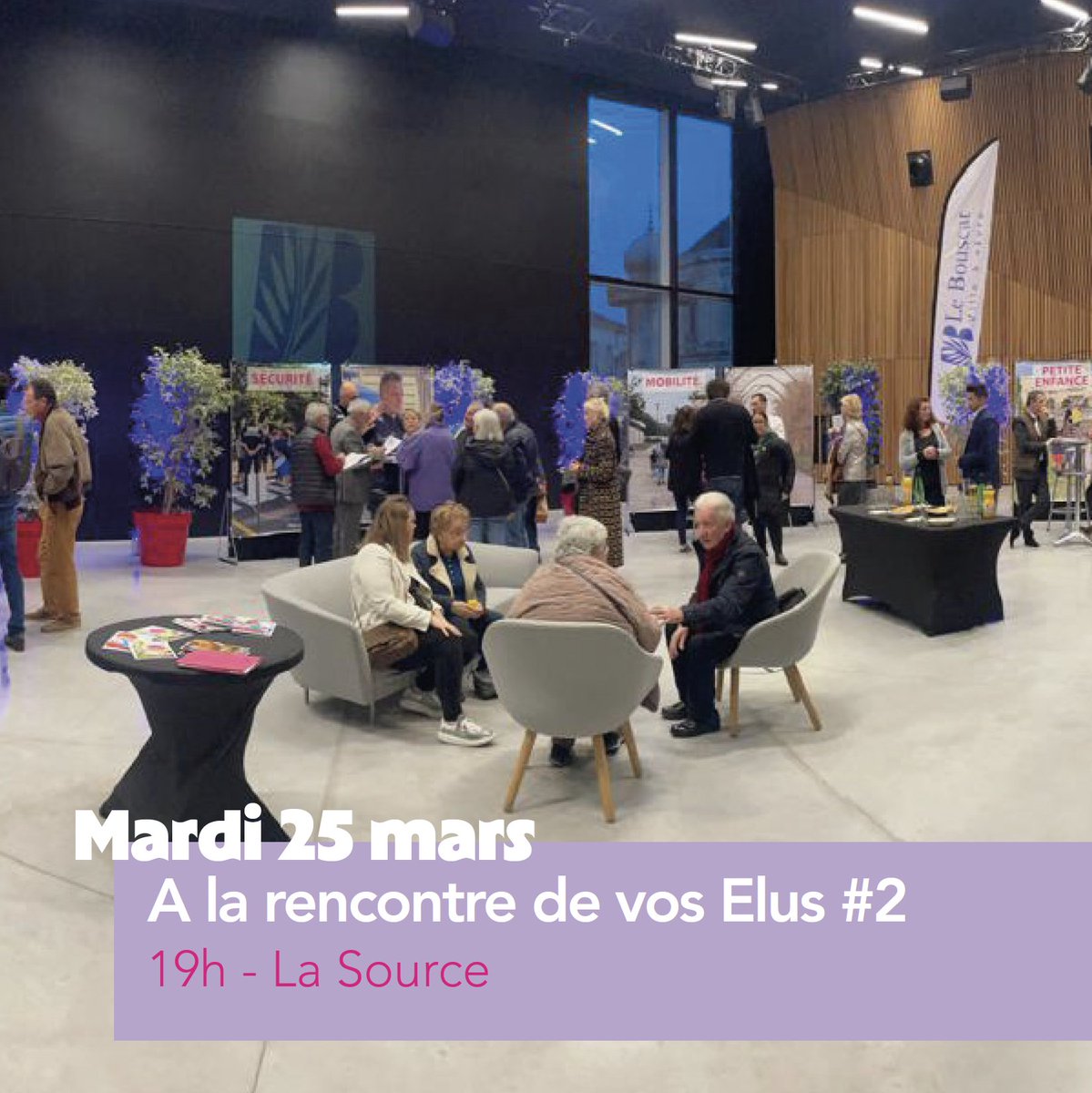 Ville du Bouscat (@villedubouscat) on Twitter photo 📣ÉVÈNEMENT #2
Venez à la rencontre de vos #élus et de vos #services pour échanger sur différents sujets :
✅Urbanisme 
✅Jeunesse
✅Mobilité
✅Transition écologique
✅Sécurité 
✅Petite enfance 
Entrée libre
Plus d'infos sur bouscat.fr 
#lebouscat 📣ÉVÈNEMENT #2
Venez à la rencontre de vos #élus et de vos #services pour échanger sur différents sujets :
✅Urbanisme 
✅Jeunesse
✅Mobilité
✅Transition écologique
✅Sécurité 
✅Petite enfance 
Entrée libre
Plus d'infos sur bouscat.fr 
#lebouscat