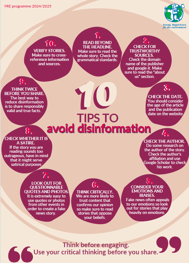 As the YRE competition deadline approaches, check out these top 10 tips to avoid false information and ensure your submission is based on credible information.
For more resources on spotting fake news, false information, view the resource section at yreireland.org