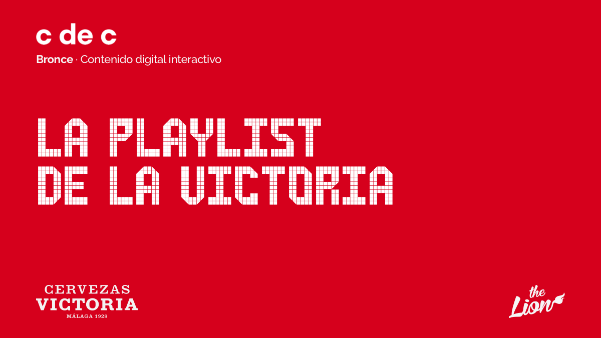 thelion_studio's tweet photo. ¡Qué pedazo de noticia! 🚀
Hemos ganado Bronce en la categoría Contenido Digital Interactivo de los #PremiosNacionalesDeCreatividad2025 del @cdec_es por nuestro site #LaPlaylistDeLaVictoria, creada junto a @JonLavinVe y @Arena_es para @CervezaVictoria.🥉
¡A seguir dando caña! 💪 https://t.co/BciZxBcBlk
