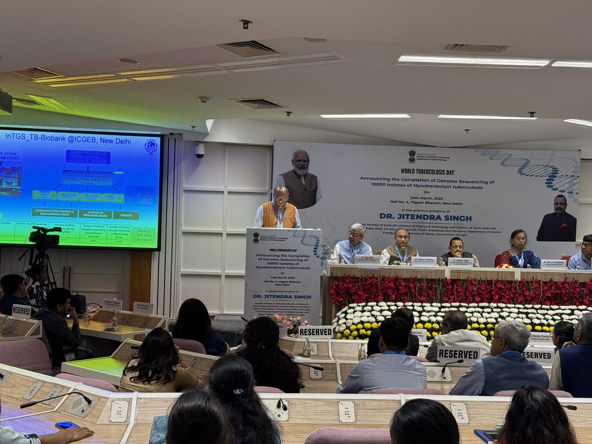 ICGEB, New Delhi (@icgebnewdelhi) on Twitter photo On #WorldTBDay, held at Vigyan Bhavan, Dr. Dhiraj Kumar, Group Leader, Cellular Immunology Group <a href="/ICGEBNewDelhi/">ICGEB, New Delhi</a> providing an insightful briefing on the role of <a href="/ICGEBNewDelhi/">ICGEB, New Delhi</a> as a key partner in the Tuberculosis Genomic Surveillance Consortium (InTGS)—a joint initiative by the On #WorldTBDay, held at Vigyan Bhavan, Dr. Dhiraj Kumar, Group Leader, Cellular Immunology Group <a href="/ICGEBNewDelhi/">ICGEB, New Delhi</a> providing an insightful briefing on the role of <a href="/ICGEBNewDelhi/">ICGEB, New Delhi</a> as a key partner in the Tuberculosis Genomic Surveillance Consortium (InTGS)—a joint initiative by the