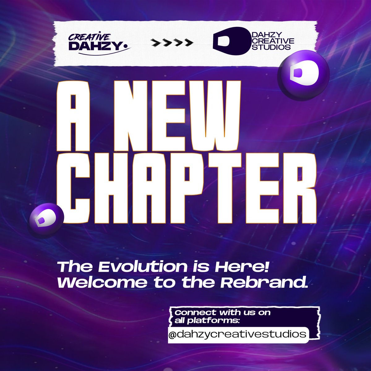 dahzy_creative's tweet photo. REBRANDED 📢

REBRANDED from CREATIVE DAHZY to DAHZY CREATIVE STUDIOS...

Welcome to the fresh face of creativity...
Wish we could show the journey all along but old account was disabled🙂‍↔️.

Expect a better innovative spirit, creative solutions, and exceptional service now. https://t.co/oKgrvJ7GEI