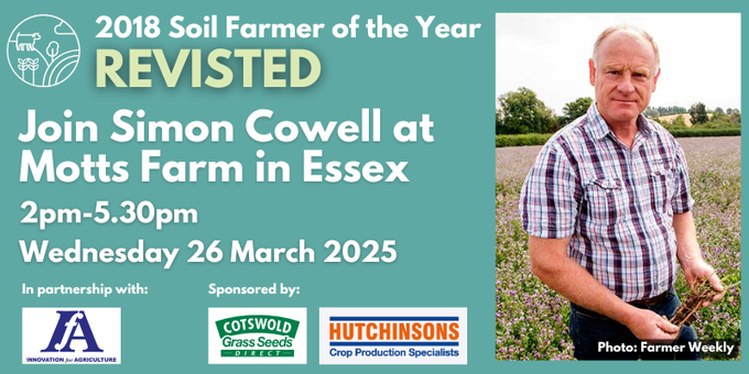 Farm Carbon Toolkit (@farmco2toolkit) on Twitter photo 🔍Join us on Wednesday to see how <a href="/FarmerSimonC/">Simon Cowell</a>'s management system has evolved since winning Soil Farmer of the Year in 2018.
A fantastic learning opportunity.
📅 2-5.30pm Weds 26th March
📌Saint Lawrence, Essex
FREE: Find out more👇
eventbrite.co.uk/e/soil-farmer-…
#Essex #EssexFarmers 🔍Join us on Wednesday to see how <a href="/FarmerSimonC/">Simon Cowell</a>'s management system has evolved since winning Soil Farmer of the Year in 2018.
A fantastic learning opportunity.
📅 2-5.30pm Weds 26th March
📌Saint Lawrence, Essex
FREE: Find out more👇
eventbrite.co.uk/e/soil-farmer-…
#Essex #EssexFarmers