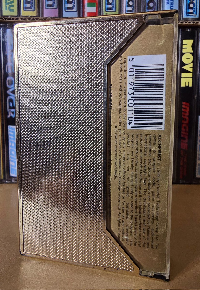 MarkRJones1970's tweet image. Not forgetting #ImagineSoftware &apos;s shiny, attractive &amp;amp; 24 carat (lie!) GOLD edition of Alchemist for the #ZXSpectrum 

#RetroGaming