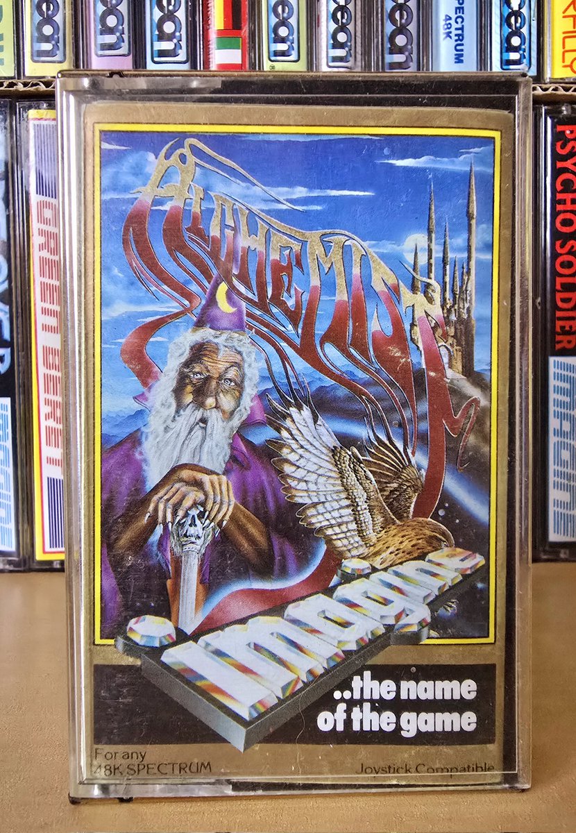 MarkRJones1970's tweet image. Not forgetting #ImagineSoftware &apos;s shiny, attractive &amp;amp; 24 carat (lie!) GOLD edition of Alchemist for the #ZXSpectrum 

#RetroGaming