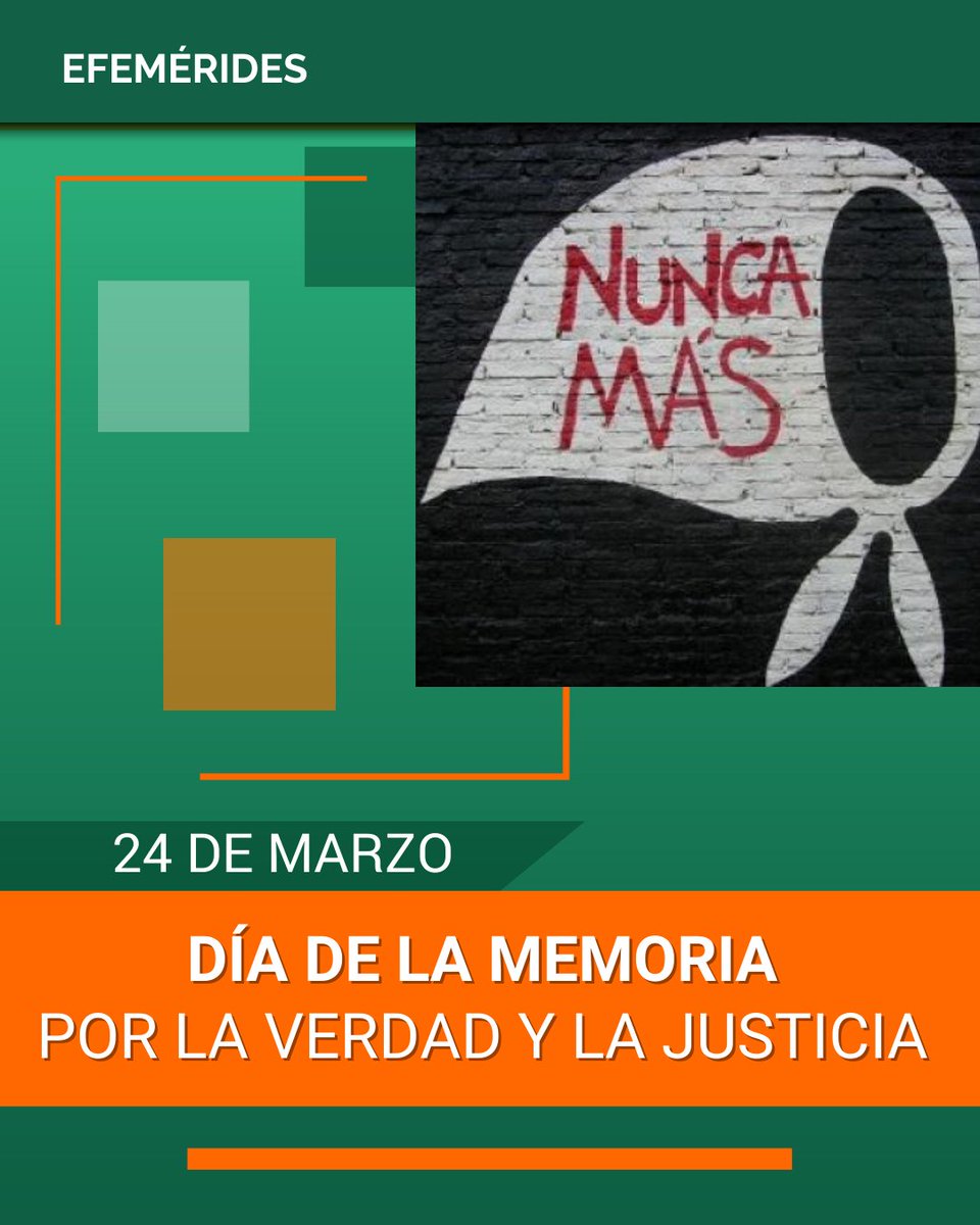 🕊️ ARGENTINOS CON MEMORIA 🕊️
🇦🇷 Este #24DeMarzo, reflexionamos sobre la importancia de la memoria, la verdad y la justicia para fortalecer una sociedad basada en el respeto y la convivencia democrática.
#DíaDeLaMemoria #NuncaMás #CTPCBA