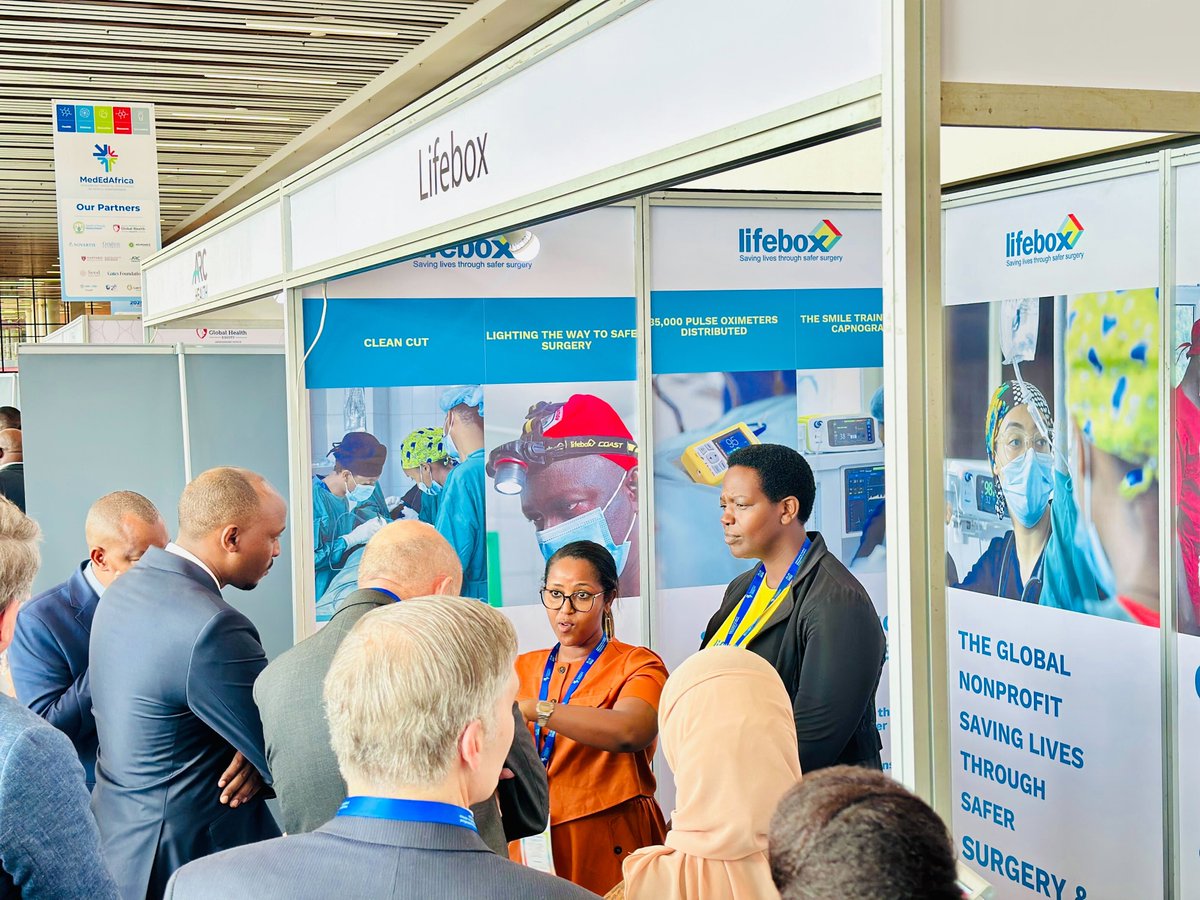 Lifebox (@safersurgery) on Twitter photo We’re in Rwanda for #mededafrica2025
We are championing for continuous medical education for safer surgery & anesthesia.
Excited to have Minister <a href="/nsanzimanasabin/">Dr Sabin Nsanzimana</a> and Prof <a href="/ccpcotton/">Prof. Philip Cotton</a> w/@UGHE at our booth!
#SaferSurgery #MedEdAfrica2025 We’re in Rwanda for #mededafrica2025
We are championing for continuous medical education for safer surgery & anesthesia.
Excited to have Minister <a href="/nsanzimanasabin/">Dr Sabin Nsanzimana</a> and Prof <a href="/ccpcotton/">Prof. Philip Cotton</a> w/@UGHE at our booth!
#SaferSurgery #MedEdAfrica2025