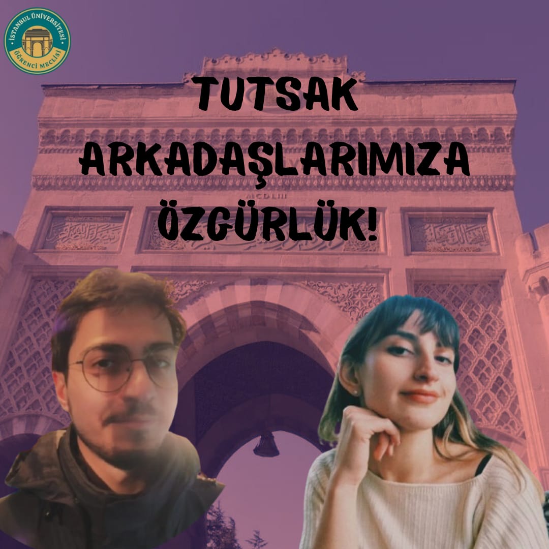 Meclisimizin öznesi olan iki arkadaşımız Öyküm, Boran ve MSGSÜ Öğrencisi Sait Çetin okulumuzun önündeki eyleme katıldıkları gerekçesiyle dün çıkarıldıkları mahkemece tutuklandılar. Arkadaşlarımızın iradesi savunuyoruz. 

Hepimiz oradaydık! 
Tutsak Arkadaşlarımıza Özgürlük!