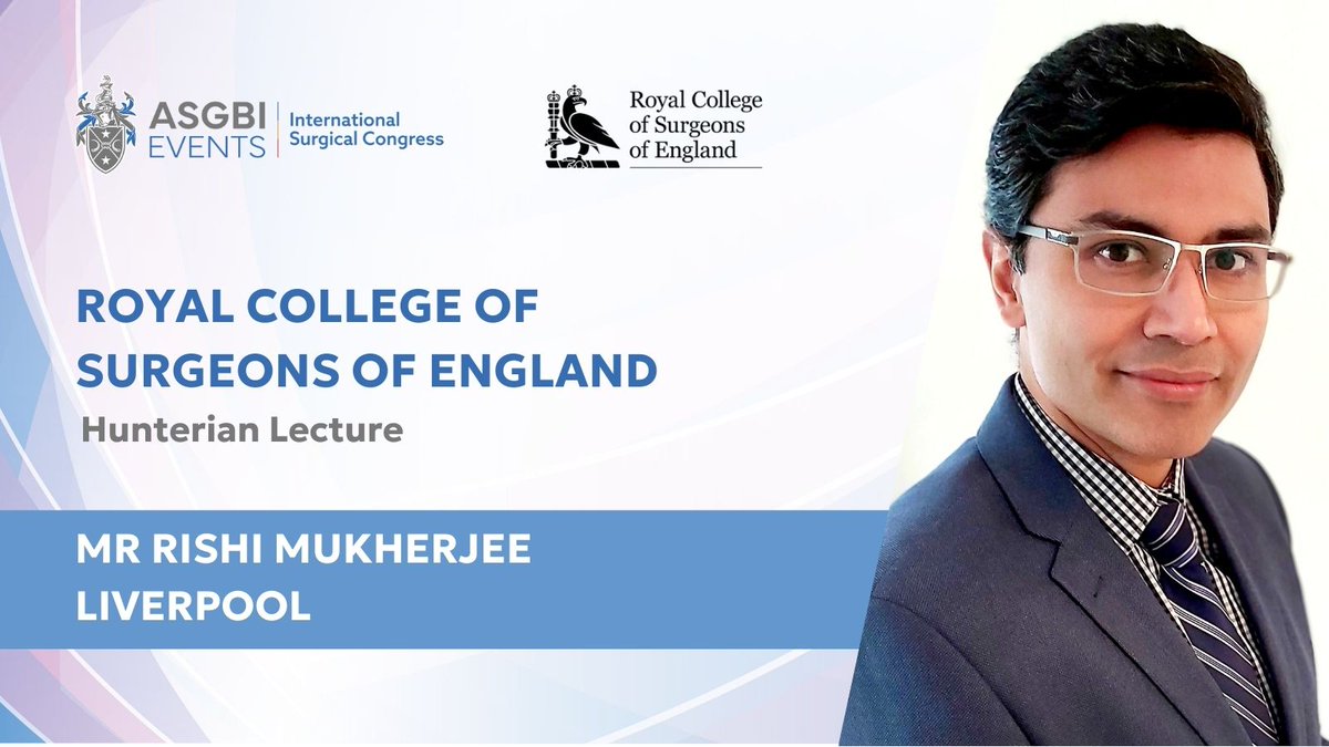 ASGBI (@asgbi) on Twitter photo Introducing our #ASGBI2025 <a href="/RCSnews/">The Royal College of Surgeons of England</a> Hunterian Lecture by <a href="/RishiMukher/">Rajarshi Mukherjee</a>
The lecture will be on the topic of Novel Cyclophilin D Inhibitors for the Treatment of Acute Pancreatitis.
We look forward to hearing the latest research on Tuesday 13th May. Introducing our #ASGBI2025 <a href="/RCSnews/">The Royal College of Surgeons of England</a> Hunterian Lecture by <a href="/RishiMukher/">Rajarshi Mukherjee</a>
The lecture will be on the topic of Novel Cyclophilin D Inhibitors for the Treatment of Acute Pancreatitis.
We look forward to hearing the latest research on Tuesday 13th May.