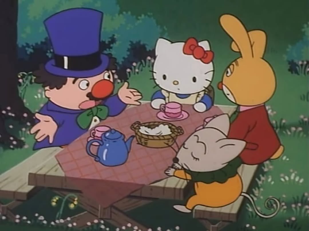 daiIysanrio's tweet image. Hello Kitty in Alice in Wonderland (1991) 💖