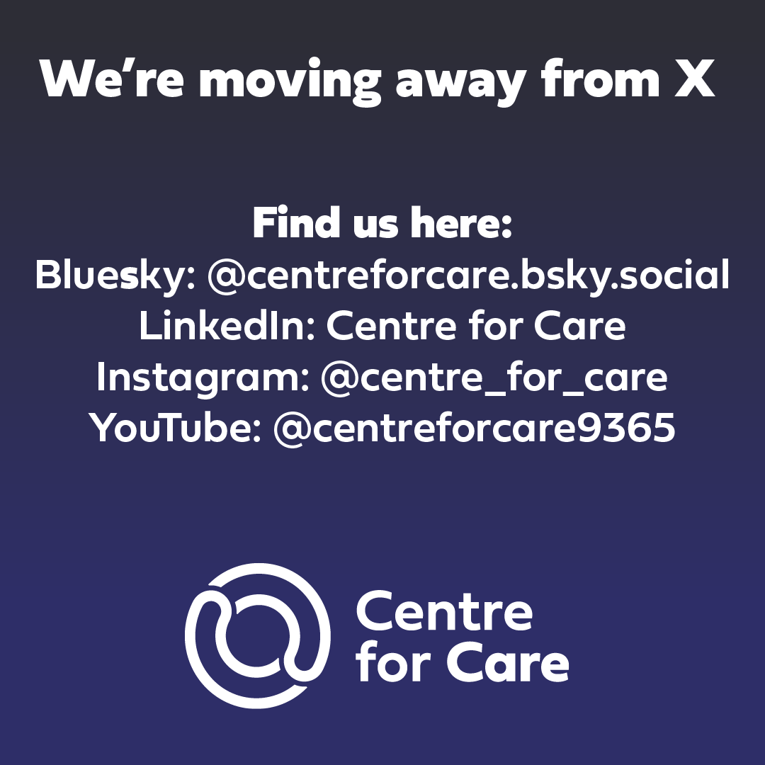CentreForCare's tweet image. The Centre for Care and CIRCLE are moving away from this platform.
Developments in the platform’s policies and moderation no longer align with our values, or how we want to engage with our communities.
We look forward to connecting with you in our other online spaces.