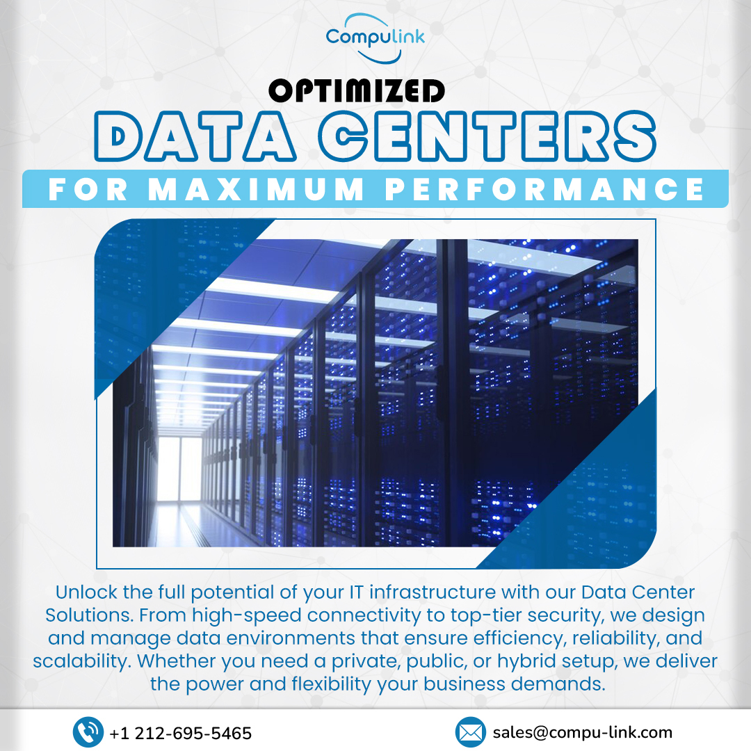 CompulinkTech's tweet image. Enhance efficiency, security, and scalability with optimized data center solutions. Whether private, public, or hybrid, we ensure seamless IT infrastructure tailored to your needs.
.
📩 sales@compu-link.com
📞  +1 212-695-5465
.
#Compulink #DataCenters #CloudSolutions