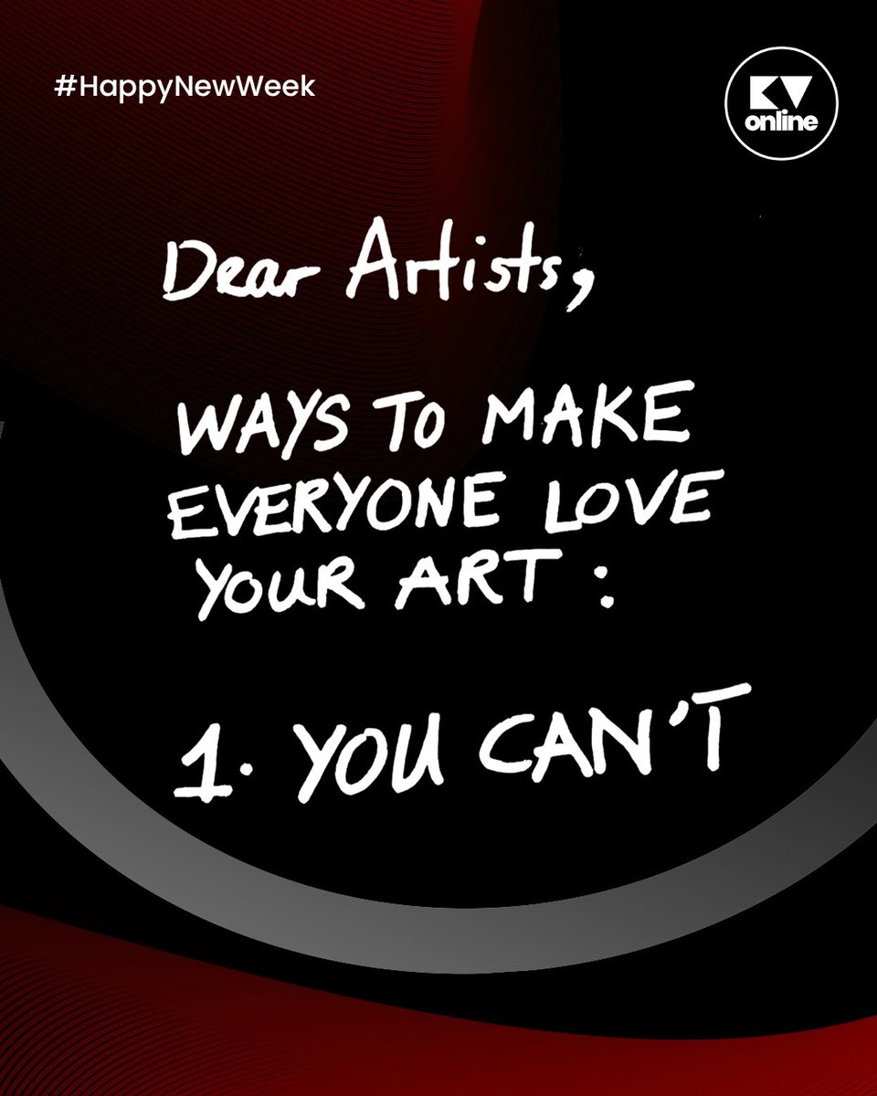 KVOnlineTalent's tweet image. Dear artists, the truth is, you can’t make everyone love your art—and that’s okay. Focus on creating what speaks to you, and the right audience will find you. keep going! 💯✨

#ArtistMindset #CreateFearlessly #MusicIndustry #StayAuthentic #IndependentArtist