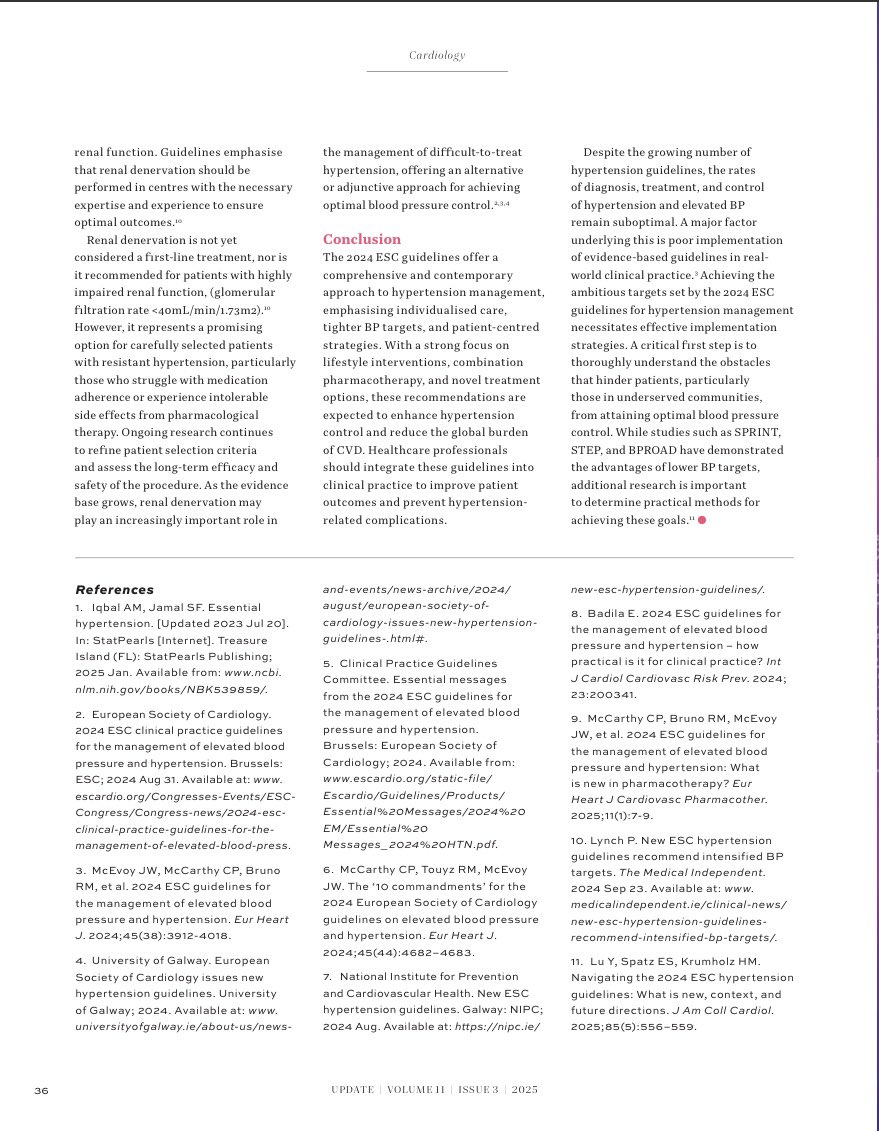 Theresa Lowry-Lehnen (PhD) (@lehnent) on Twitter photo #Hypertension: What’s new in the 2024 ESC guidelines. My latest clinical article published in #Update: #Cardiology journal <a href="/med_indonews/">Medical Independent</a>. Available at: issuu.com/greencrosspubl… #Hypertension: What’s new in the 2024 ESC guidelines. My latest clinical article published in #Update: #Cardiology journal <a href="/med_indonews/">Medical Independent</a>. Available at: issuu.com/greencrosspubl…
