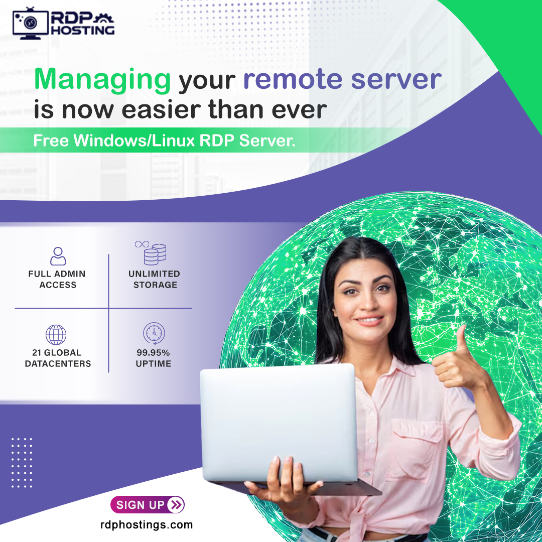 RdpHosting's tweet image. 💻Managing your remote server🌐 is now easier than ever with our😍 Free Windows/Linux RDP Server. Full admin access💻, unlimited storage⚙️. Sign up for your 30-day free trial now😍! ⬇️

😍Grab the Deal Now: rdphostings.com/vps-trial

#LinuxServer #WindowsServer #freerdp