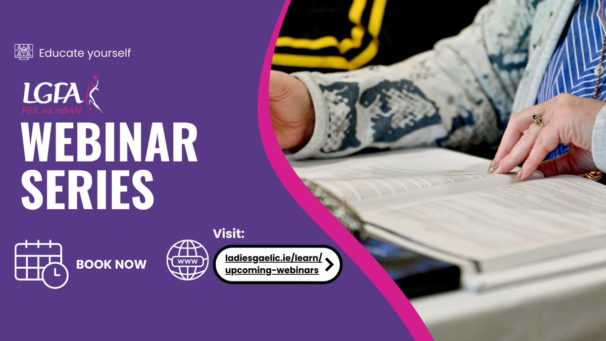 This week's LGFA Webinars &amp; Registration links! 💻 

THIS EVENING - Monday March 24 - 8pm 
Mental Preparation – Staying in the Zone🧠
lgfa-ie.zoom.us/webinar/regist…

Tuesday March 25 - 7pm 
Running Registration on Foireann events.teams.microsoft.com/event/81646508…

Tuesday March 25 - 7.30pm 
Annual
