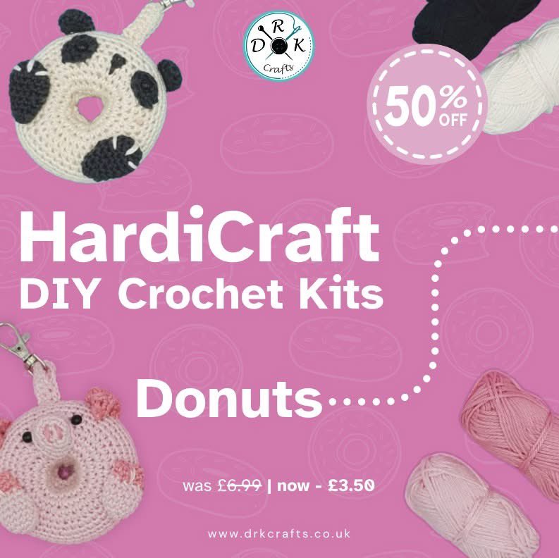 Add a touch of adorableness with these HardiCraft DIY doughnut animal crochet kits!

Choose your favourite one now by following this link below... 

Shop Now: drkcrafts.co.uk

#craftinguk #creativecrafts #onlinecrafts #craftshopping #crafting #diycrafts #create #creative