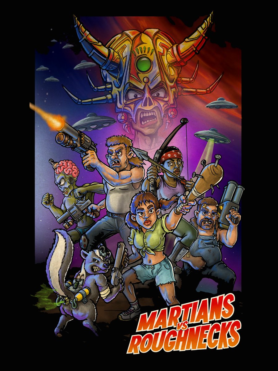 These Martians picked the wrong planet to mess with...

🔫 Moonshine-fueled weapons? ✅
👊 A team of misfits ready to throw down? ✅
👽 An evil alien overlord looming in the sky? Oh, you BET. ✅✅

The fight for Earth’s core is about to get messy. Whose side are YOU on? 🤠⚡👽