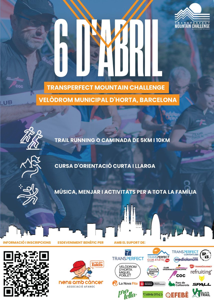 Grup Efebé (@grup_efebe) on Twitter photo 🎽 El 6 d’abril torna el <a href="/TransPerfect/">TransPerfect</a> Mountain Challenge!
Trail, orientació, activitats familiars i solidaritat a Collserola.
Tot en suport a <a href="/AFANOC/">Associació de Nens i Nenes amb Càncer (AFANOC)</a>  i La Casa dels Xuklis 💛
📍 Velòdrom d’Horta (L3 Mundet)
🔗 transperfectmountainchallenge.com/ca/esdevenimen…
#Efebé #TPMountainChallenge #Solidaritat 🎽 El 6 d’abril torna el <a href="/TransPerfect/">TransPerfect</a> Mountain Challenge!
Trail, orientació, activitats familiars i solidaritat a Collserola.
Tot en suport a <a href="/AFANOC/">Associació de Nens i Nenes amb Càncer (AFANOC)</a>  i La Casa dels Xuklis 💛
📍 Velòdrom d’Horta (L3 Mundet)
🔗 transperfectmountainchallenge.com/ca/esdevenimen…
#Efebé #TPMountainChallenge #Solidaritat