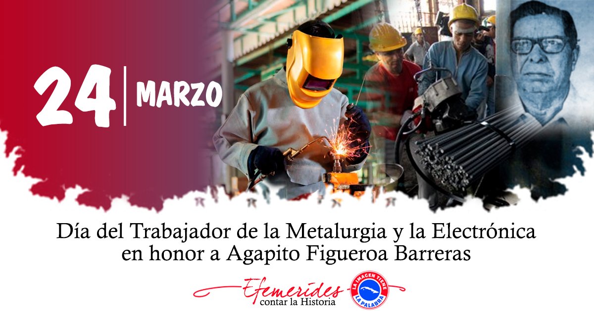 Felicitamos a nuestros trabajadores metalúrgicos en su Día, con el convencimiento de que están #DePieYCombatiendo para aportar a nuestro pueblo sus valiosas producciones en la medida de las posibilidades. #GenteQueSuma