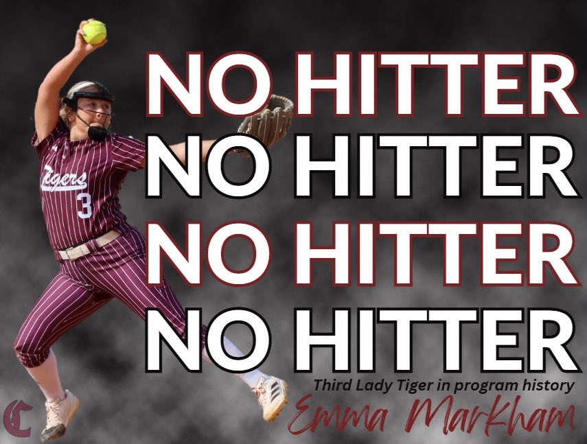 Let's Run It Back‼️

Emma Markham with her 1st NO HITTER as a Lady Tiger to open MSC play. #LTS #jOURney #NoNo