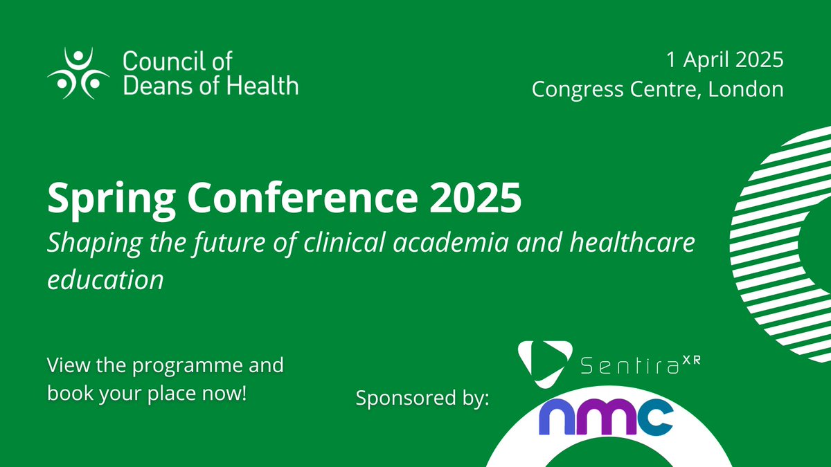 We are excited to announce the Nursing and Midwifery Council as a sponsor for our 2025 Spring Conference! Paula McLaren, Senior Adviser for Advanced Practice at the NMC, will also be joining as a speaker.

View the conference programme and register here: bit.ly/4b45nHI