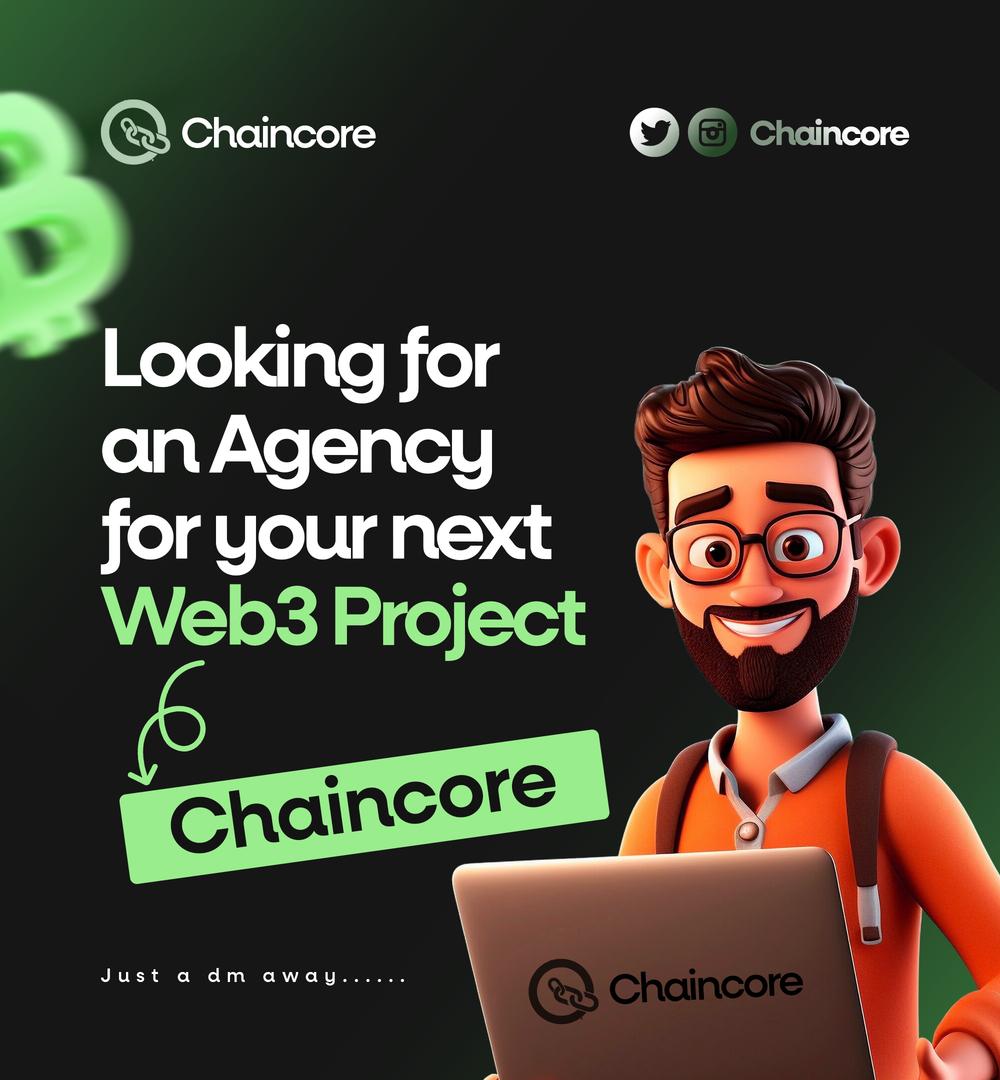 Chaincore__'s tweet image. Partner with us and take your project to new heights! We&apos;ve got the expertise to elevate your vision #Collaboration #web3twitter