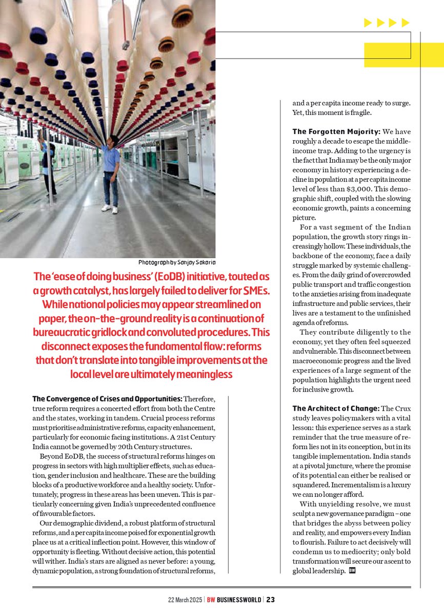 BWBusinessworld's tweet image. For a vast segment of the Indian population, the growth story rings increasingly hollow. These individuals, the backbone of the economy, face a daily struggle marked by systemic challenges, writes Dr Vikas Singh

Read More: ow.ly/c2Mp50VngH3

#IndianEconomy #SocialIssues