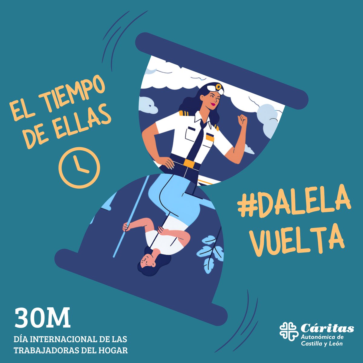 Caritas Autonómica Castilla y León (@caritascyl) on Twitter photo Comenzamos la semana del #30M #DíaInternacionalDeLasTrabajadorasDelHogar declarado en 1988 por la <a href="/ONU_es/">Naciones Unidas</a>
Las Cáritas de #CastillayLeón recordamos que es #ElTiempoDeEllas #DaleLaVuelta
⏳Reconozcamos el valor de la profesión de las Trabajadoras del Hogar y sus derechos. Comenzamos la semana del #30M #DíaInternacionalDeLasTrabajadorasDelHogar declarado en 1988 por la <a href="/ONU_es/">Naciones Unidas</a>
Las Cáritas de #CastillayLeón recordamos que es #ElTiempoDeEllas #DaleLaVuelta
⏳Reconozcamos el valor de la profesión de las Trabajadoras del Hogar y sus derechos.