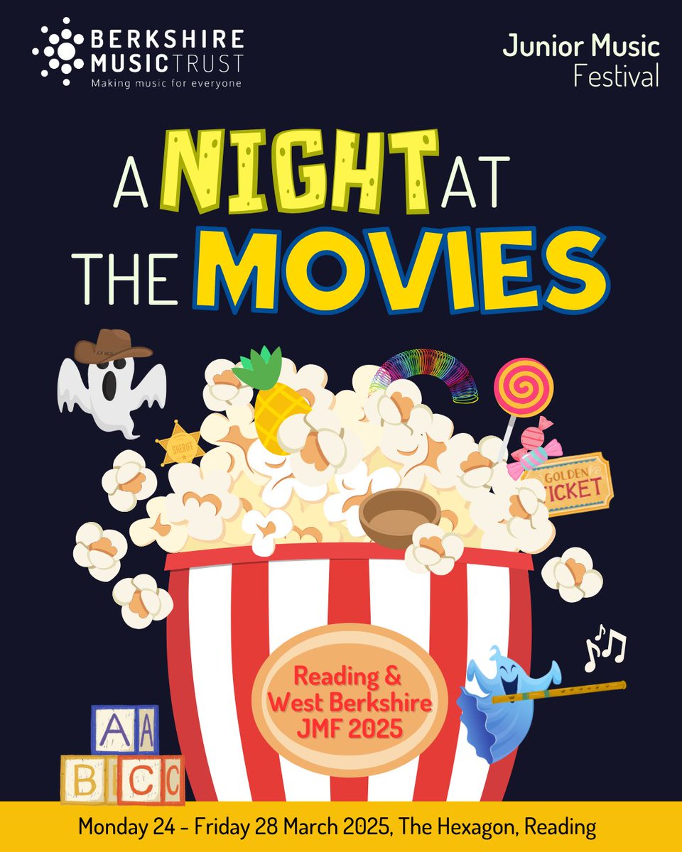 We are delighted to be at The Hexagon today for the start of our FIVE day Junior Music Festival with local Reading and West Berkshire schools for 'A Night at The Movies'! Good luck to all the students involved! 🎥🍿 #JMF #JuniorMusicFestival #TheHexagon