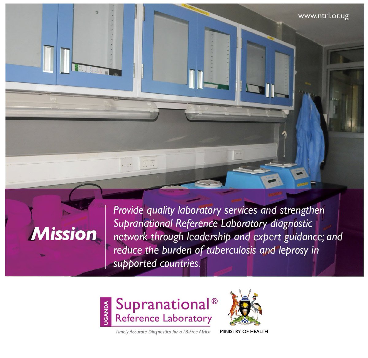 NHLDS (@cphluganda) on Twitter photo <a href="/NTRLUg/">National TB Reference Laboratory</a> is globally recognized.
Accredited by SANAS for TB & Molecular TB testing (ISO 15189, 2013).
Further accreditation for Proficiency Testing (ISO/IEC 17043, 2018).
Training programs accredited by IACET (2020). <a href="/MinofHealthUG/">Ministry of Health- Uganda</a> <a href="/AfricaCDC/">Africa CDC</a> <a href="/WHOUganda/">WHO Uganda</a> <a href="/NTRLUg/">National TB Reference Laboratory</a> is globally recognized.
Accredited by SANAS for TB & Molecular TB testing (ISO 15189, 2013).
Further accreditation for Proficiency Testing (ISO/IEC 17043, 2018).
Training programs accredited by IACET (2020). <a href="/MinofHealthUG/">Ministry of Health- Uganda</a> <a href="/AfricaCDC/">Africa CDC</a> <a href="/WHOUganda/">WHO Uganda</a>
