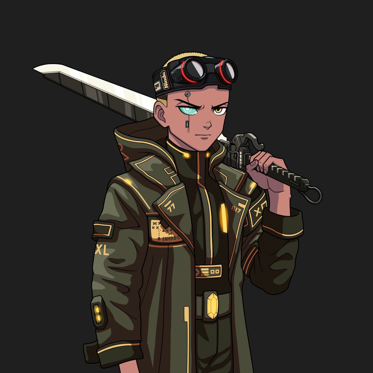 over the past week, 100+ new 77-Bit nft holders have joined our ranks‼️

to celebrate, here’s a leak of the incoming Art Upgrade we’ve been crafting for over 2 years with mangakas in Tokyo 🇯🇵 

this upgraded pfp art is what all the current 3D models in-game are based on.
