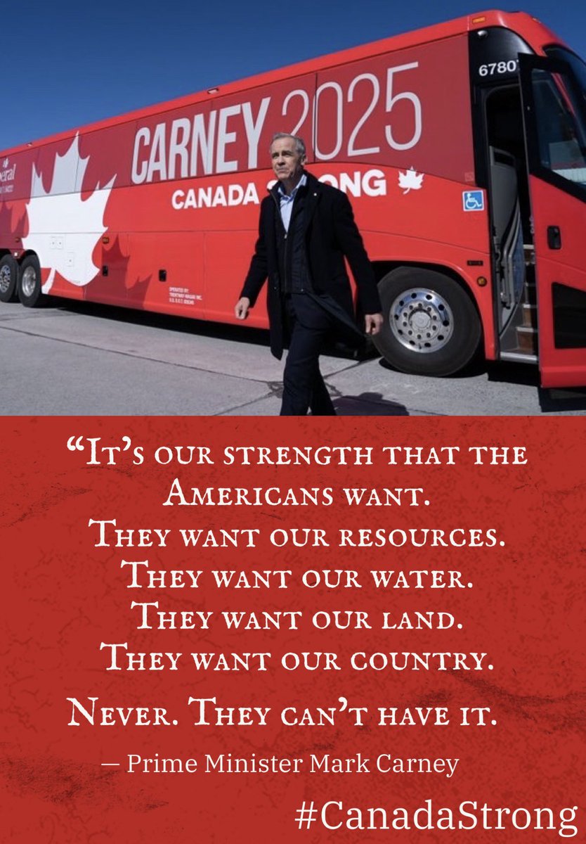 “Never. They can’t have it!” 

#Carney2025 #CanadaStrong 🇨🇦