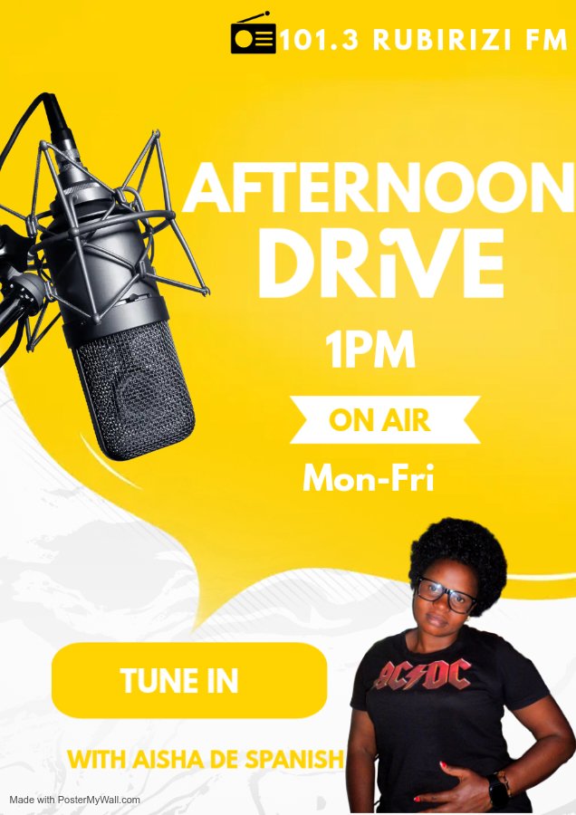 #TheAfternoonDrive is under way with #AishaDeSpanish 
#LunchBreak