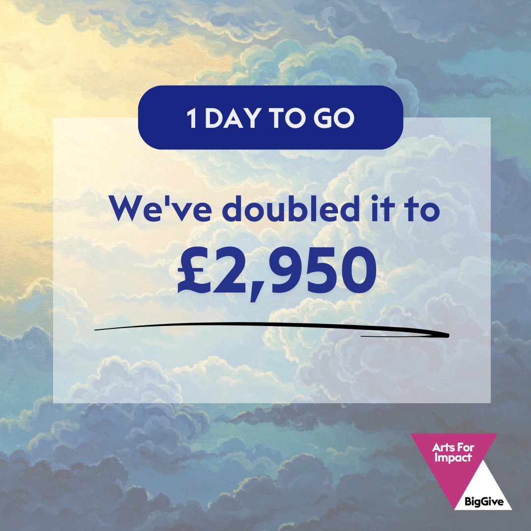 Only 24 hours left to meet our £4,000 goal ✨

SongEasel’s Big Give Arts for Impact 2025 campaign is off to a great start, but we need your help. Every donation made this week will be doubled - so no donation is too small 🙌 

<a href="/BigGive/">Big Give</a>