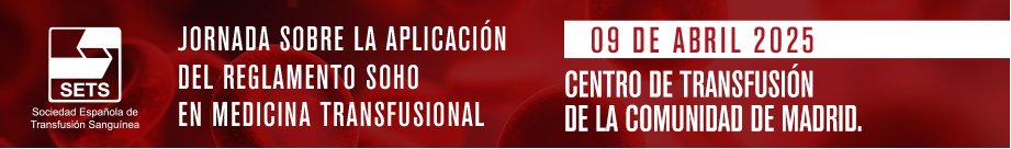 SETS (@sets_es) on Twitter photo 🔜¡Próximamente celebraremos en 📍Madrid la Jornada sobre la Aplicación del Reglamento SoHO en Medicina Transfusional!
📅9 de abril 2025
📌Centro de Transfusión de <a href="/ComunidadMadrid/">Comunidad de Madrid</a>
⌛️¡Podéis acceder al formulario de preinscripción hasta el 26 de marzo!⏳
intranet.pacifico-meetings.com/GescoWeb/?cfg=… 🔜¡Próximamente celebraremos en 📍Madrid la Jornada sobre la Aplicación del Reglamento SoHO en Medicina Transfusional!
📅9 de abril 2025
📌Centro de Transfusión de <a href="/ComunidadMadrid/">Comunidad de Madrid</a>
⌛️¡Podéis acceder al formulario de preinscripción hasta el 26 de marzo!⏳
intranet.pacifico-meetings.com/GescoWeb/?cfg=…