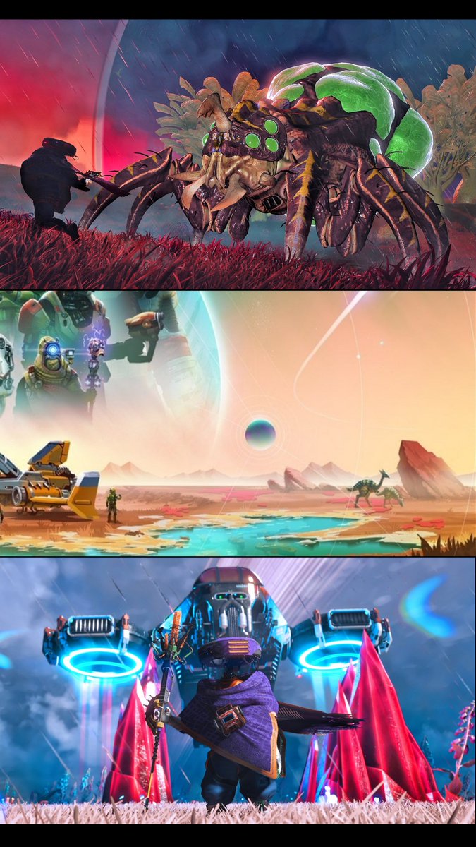 Wanna land on an alien world?

Wanna take a swim in an alien ocean?

Wanna drive a rover on a frozen moon?

Wanna build a spaceship and go hunt pirates?

Wanna be the first person to ever see a new creature?

Tap the Image to explore #NoMansSky

<a href="/NoMansSky/">Sean Murray</a> <a href="/hellogames/">Hello Games</a>
<a href="/Griff_/">Martin Griffiths</a>