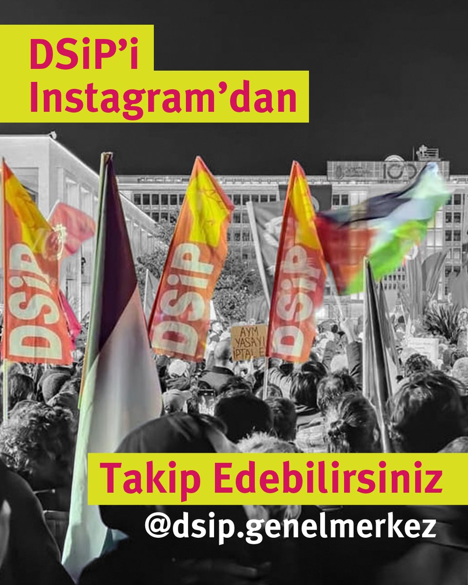 Devrimci Sosyalist İşçi Partisi'ni artık Instagram'da da takip edebilirsin!

Instagram adresimiz:
instagram.com/dsip.genelmerk…