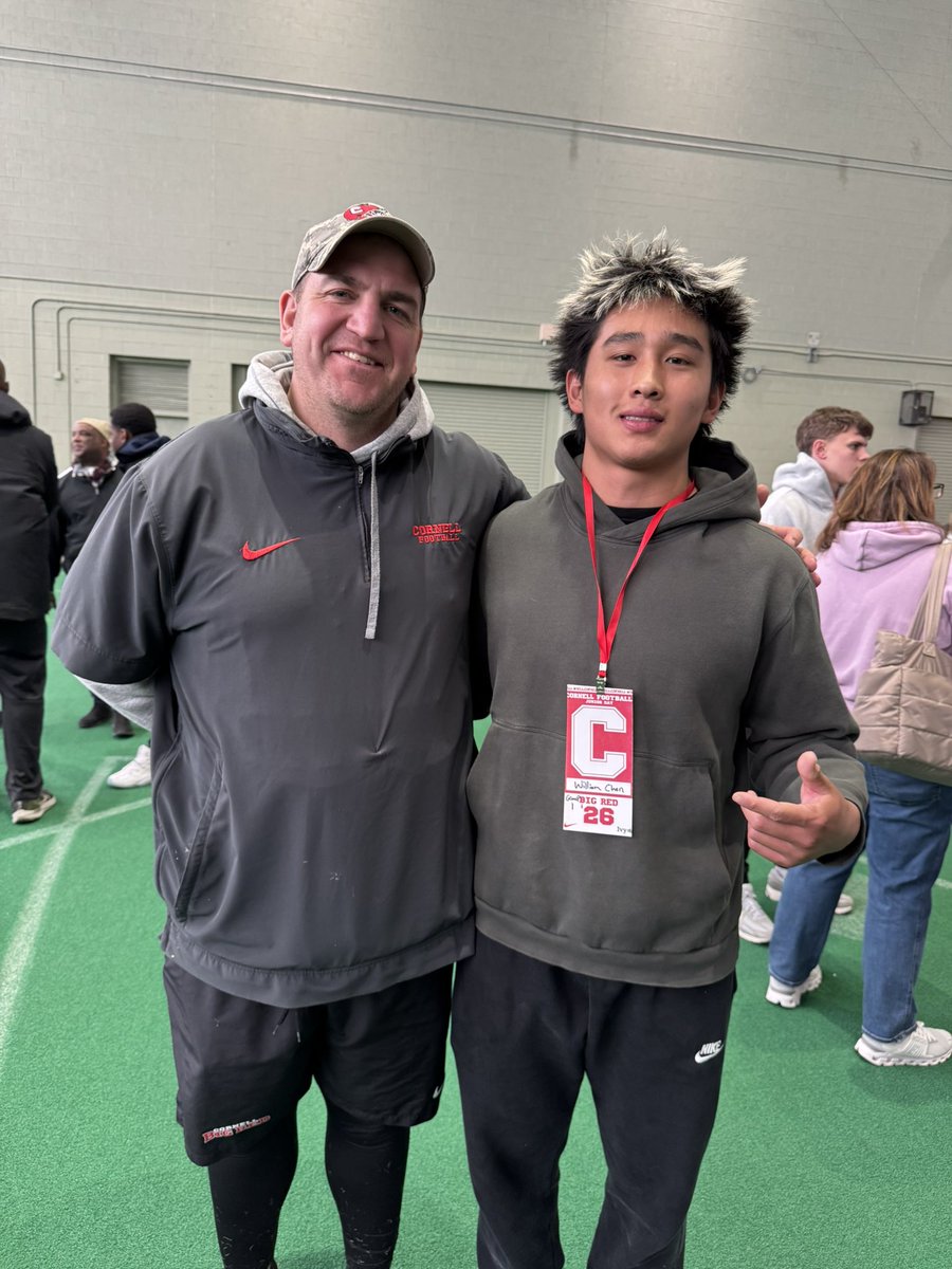 William Chen (@williamchen2026) on Twitter photo Had a great time at <a href="/BigRed_Football/">Cornell Football</a> Junior Day. Appreciate all the hospitality from the staff.
<a href="/DanSwanstrom/">Dan Swanstrom</a> <a href="/CoachBhakta/">Satyen Bhakta</a> <a href="/CoachJDittman58/">Jeff Dittman</a>
<a href="/coachrdodge/">Riley Dodge</a> <a href="/SLC_Recruiting/">Southlake Carroll FB Recruiting</a> <a href="/CoachRazloznik/">Coach Sean Razloznik</a> <a href="/BrianSides12/">Brian Sides</a> <a href="/CoachMann_8/">Marshall Mann</a> <a href="/coachwvde/">Jonathan Wade 🍊🔥CoachWVDE🔥🍊</a> Had a great time at <a href="/BigRed_Football/">Cornell Football</a> Junior Day. Appreciate all the hospitality from the staff.
<a href="/DanSwanstrom/">Dan Swanstrom</a> <a href="/CoachBhakta/">Satyen Bhakta</a> <a href="/CoachJDittman58/">Jeff Dittman</a>
<a href="/coachrdodge/">Riley Dodge</a> <a href="/SLC_Recruiting/">Southlake Carroll FB Recruiting</a> <a href="/CoachRazloznik/">Coach Sean Razloznik</a> <a href="/BrianSides12/">Brian Sides</a> <a href="/CoachMann_8/">Marshall Mann</a> <a href="/coachwvde/">Jonathan Wade 🍊🔥CoachWVDE🔥🍊</a>