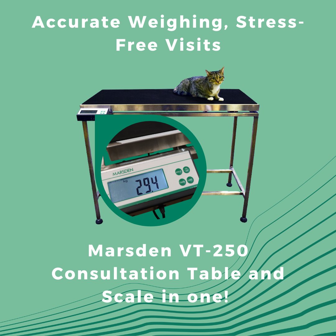 Weighing in on your pet patient's health just got a whole lot easier (and a bit more fun) with the Marsden VT-250 Weighing Table! 🐾

Check out our latest blog post for all the details! marsden-weighing.co.uk/blog/the-marsd…