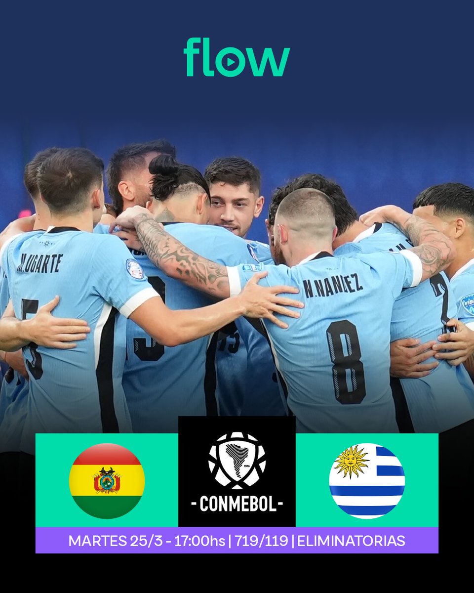 Ahora toca Bolivia! 🇺🇾 vs 🇧🇴

Viví las eliminatorias en Flow!