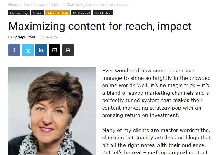 Ever wondered how some businesses manage to shine so brightly in the crowded online world? 🎉 It’s a blend of savvy marketing channels &amp; a perfectly tuned  content-marketing strategy ending with amazing ROI. 💥 Check out my guest article in PBN here: pbn.com/maximizing-con…
