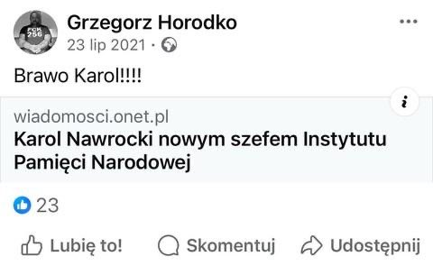 Arlukowicz's tweet photo. No dobra, Panie Karolu @NawrockiKn @pisorgpl 
Pora chyba się odnieść do znajomości z Panem Grzegorzem. https://t.co/bULwgfZBdm