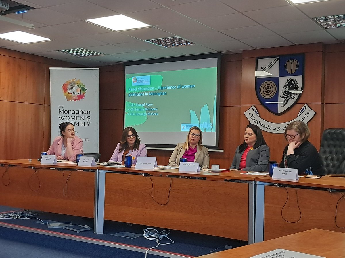 SHE Programme (@seeherelected) on Twitter photo Great to see a full house in <a href="/MonaghanCoCo/">Monaghan County Council</a> for the <a href="/NWCI/">Womenscouncilireland</a> and Monaghan Women's Assembly seminar on women in politics. Panel discussing underway discussing the cllrs pathways into local government Great to see a full house in <a href="/MonaghanCoCo/">Monaghan County Council</a> for the <a href="/NWCI/">Womenscouncilireland</a> and Monaghan Women's Assembly seminar on women in politics. Panel discussing underway discussing the cllrs pathways into local government