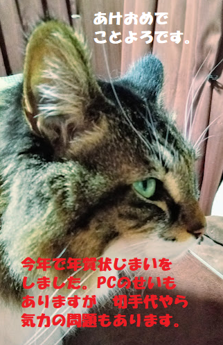 RIE727GIGS's tweet photo. 明け…てますね…すっかり。今年もどうぞよろしくお願いいたします。
PCの調子が悪く滅多にここを見なくなりましたが、相変わらず鼻筋シュッとした全身毛だらけのイケメンと暮らしております。
スマホではtwitter あ、今はXだっけ？を使ってないので皆さんの近況がわからないけれど お元気だと信じ…。 https://t.co/H1bqaOW7Vx