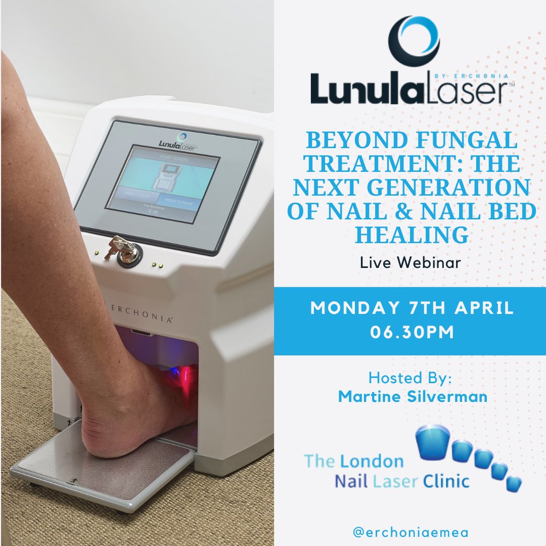 MedHealthInnov's tweet photo. 🦶 Still treating fungal nails with eradication alone?It’s time to look beyond the infection.
Join us for a FREE exclusive webinar where we’ll explore how Lunula is transforming nail and nail bed healing
🔗 Register now – https://t.co/teBTG6nG3T https://t.co/YKp0MVdaIg